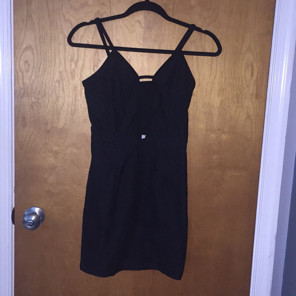 Lace, black, cocktail dress